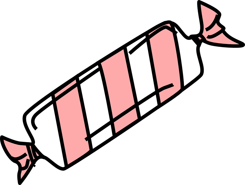 Pink White Sweet Clip Art - Sweet Clipart (600x454), Png Download