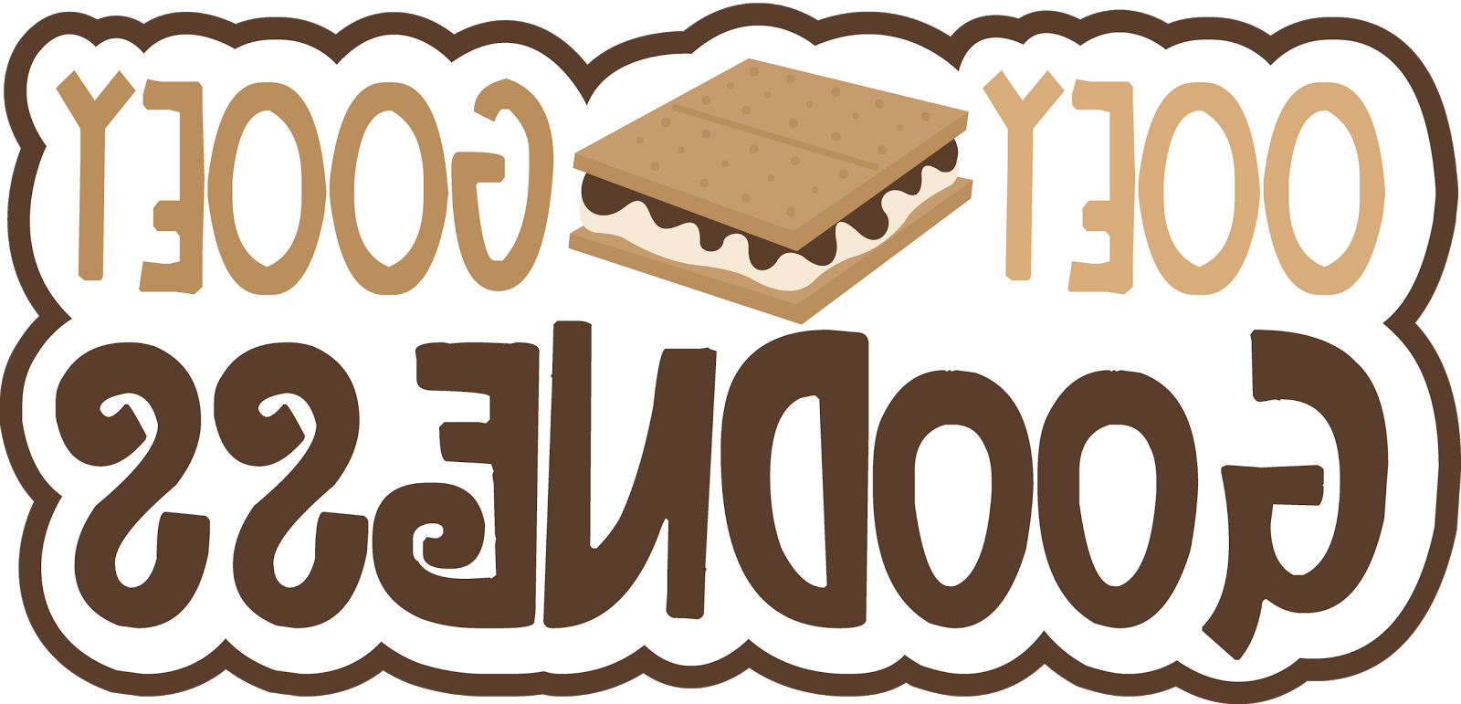 Smores Clip Art - Chocolate (1600x771), Png Download