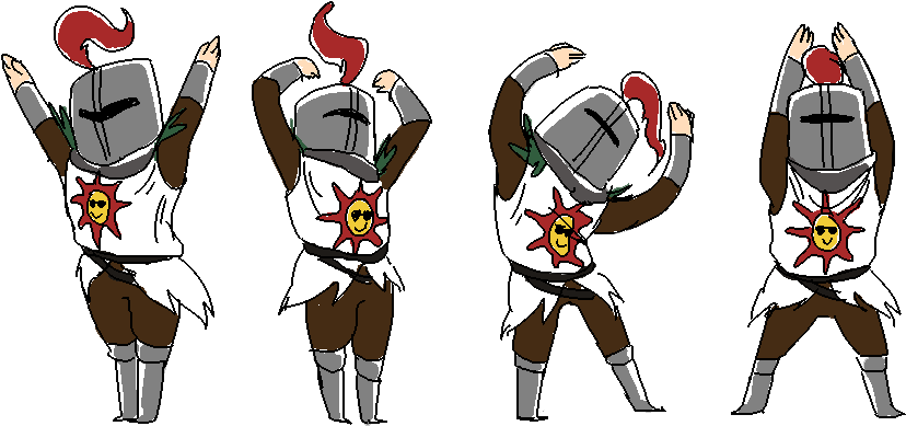 Dark Souls Solaire Png Hd - Dark Souls Chibi Solaire (900x468), Png Download
