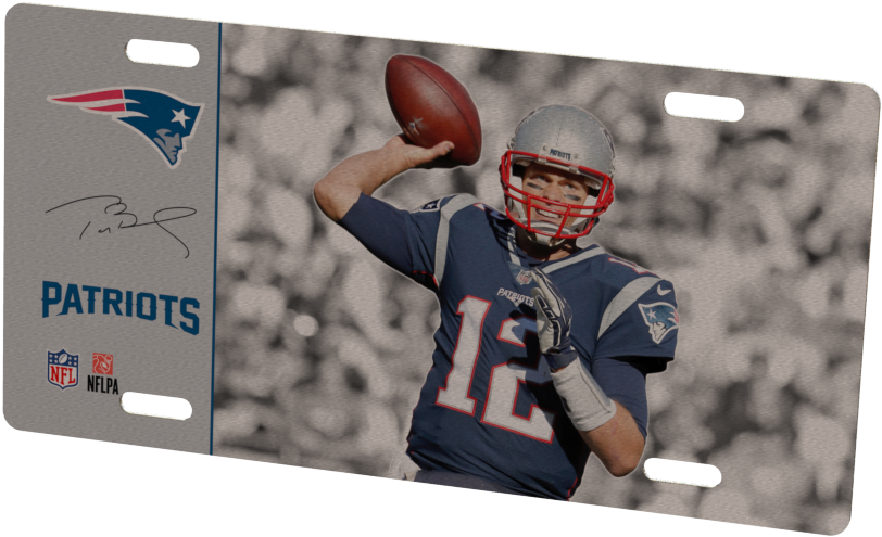 New England Patriots Tom Brady Metal Photo - New England Patriots (1024x768), Png Download