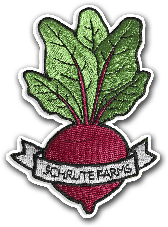 Schrute Farms Embroidered Beet - Farm (1000x1000), Png Download
