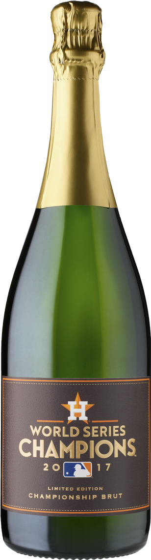 Houston Astros™ 2017 World Series™ Championship Brut - Astros World Series Wine (600x1200), Png Download