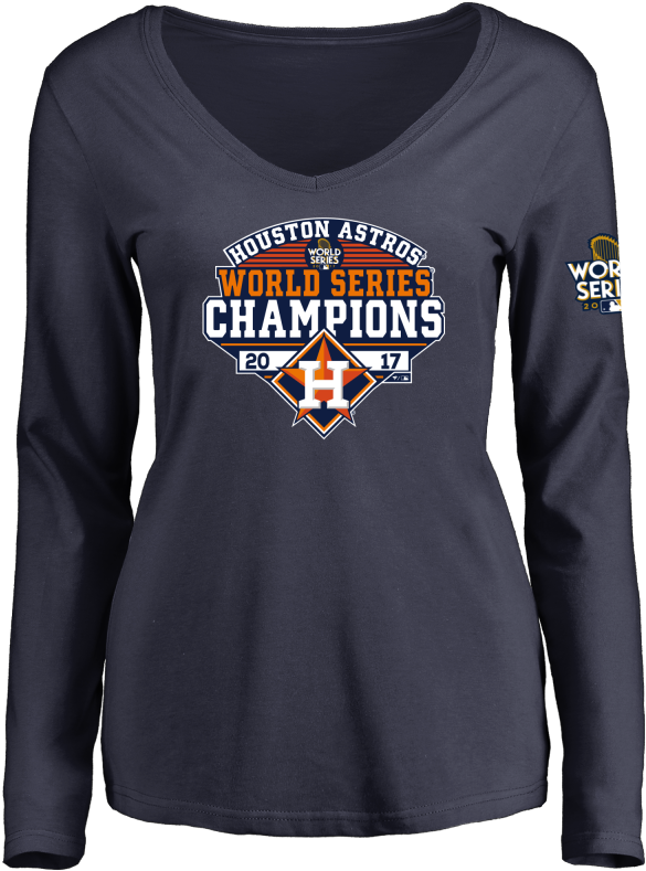 Houston Astros 2017 World Series Champions Long Sleeve - 2017 World Series Champion Tshirt (800x800), Png Download