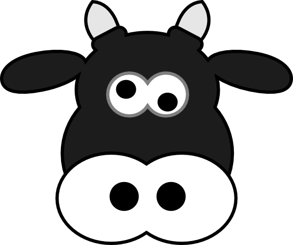 Milk Cow Cow Milker Dairy Cow Milk Head Ca - Funny Cow Face Cartoon (405x340), Png Download