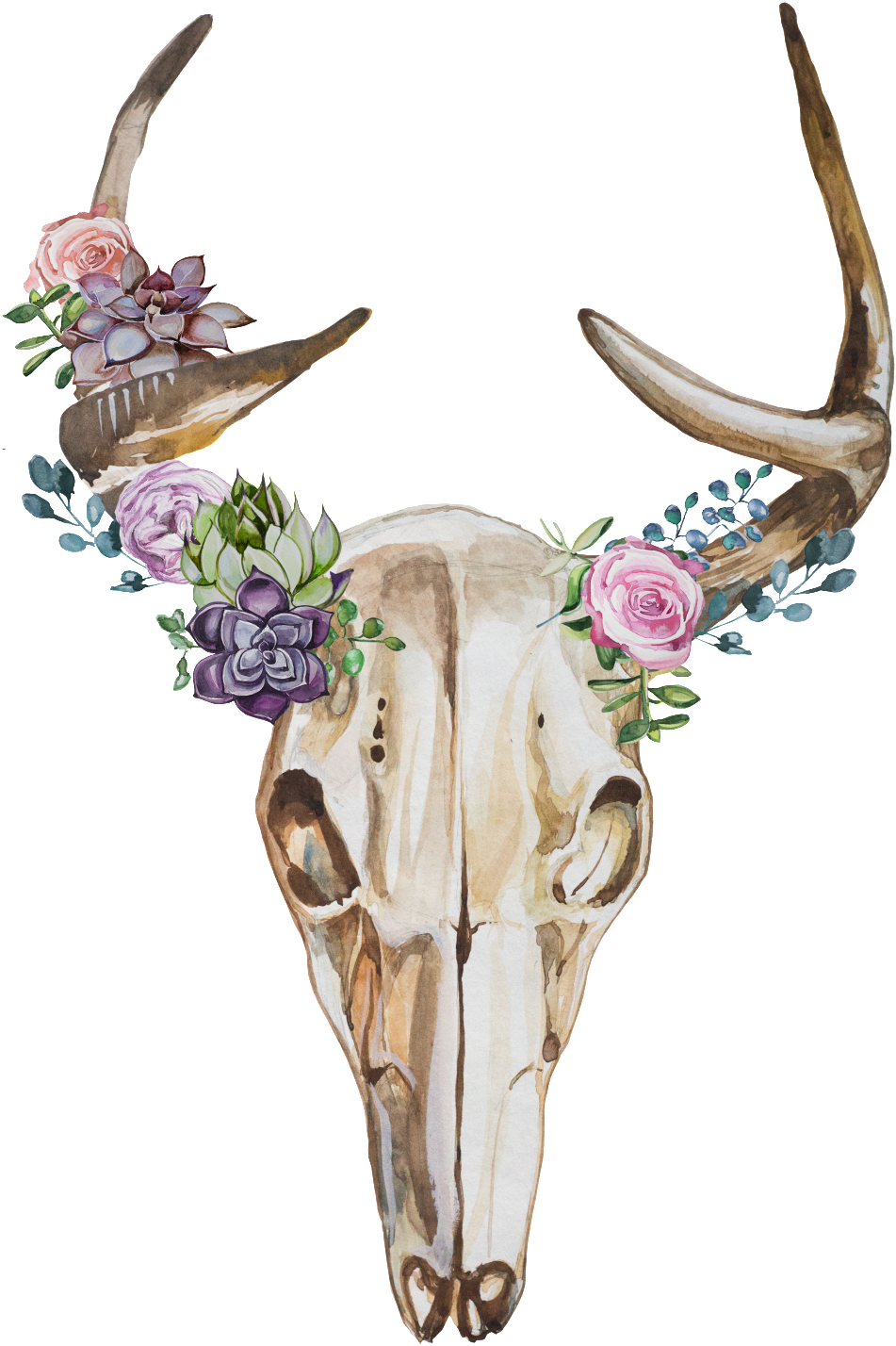 Fresh Wind Cow Head Painting Transparent - Portable Network Graphics (1024x1448), Png Download