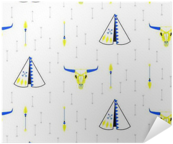 Tribal Navajo Teepee Seamless Pattern - Tipi (400x400), Png Download