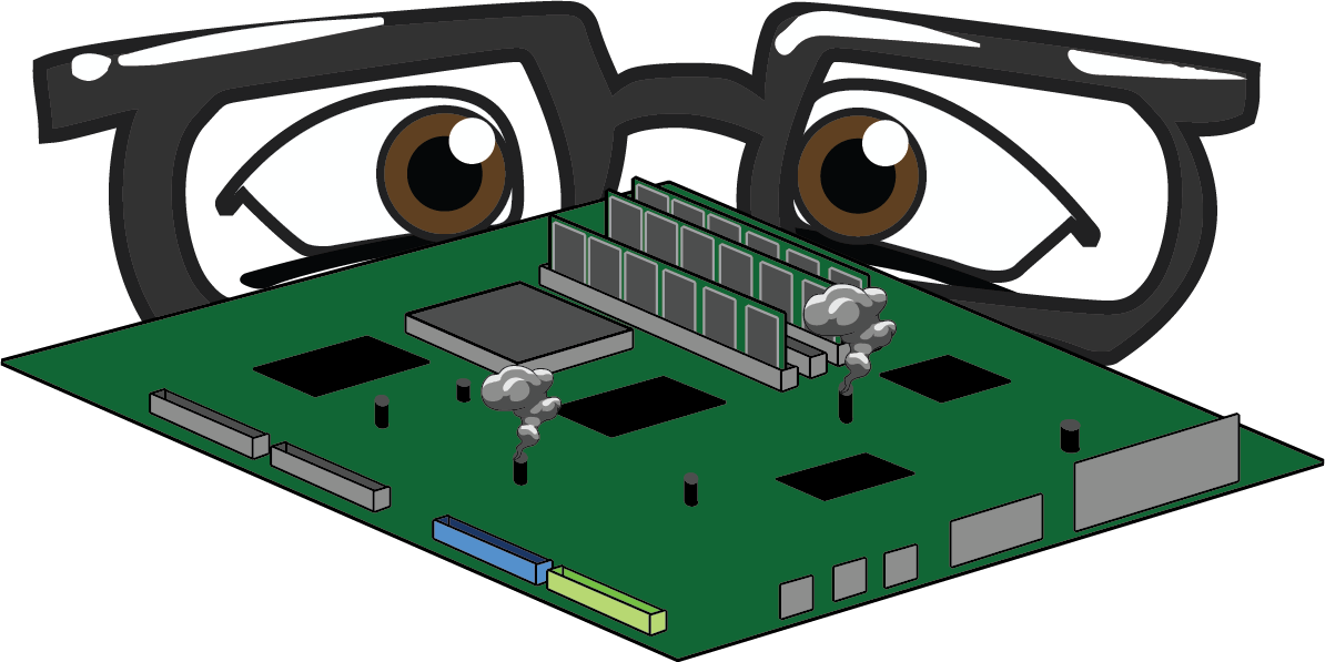 Motherboard Repair Articles - Motherboard Png Cartoon (1194x597), Png Download