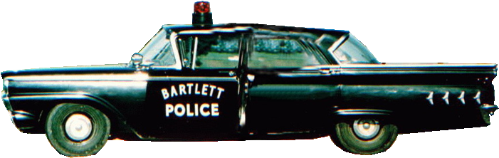 60s Cutout - Bartlett Police Department (702x249), Png Download