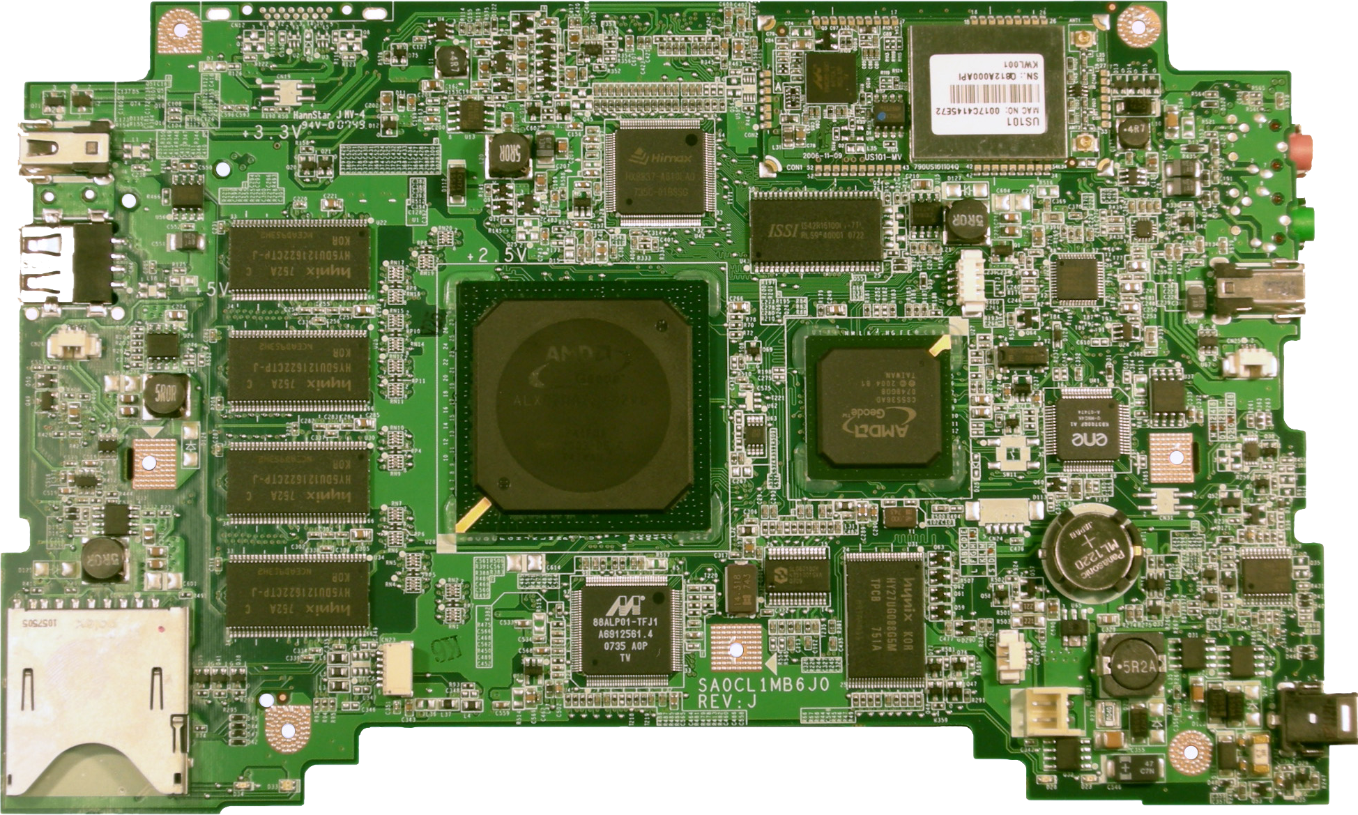 Of The Bare Motherboard - Dissecting A Computer (1948x1169), Png Download