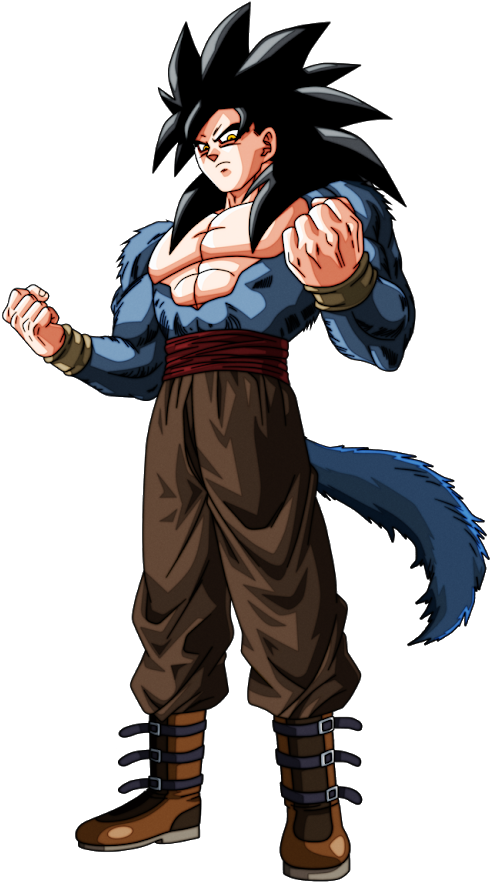 Photo - Super Saiyan 4 Goku Png (530x892), Png Download