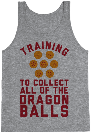 Training To Collect All Of The Dragon Balls Tank Top - Pe Olympics (484x484), Png Download