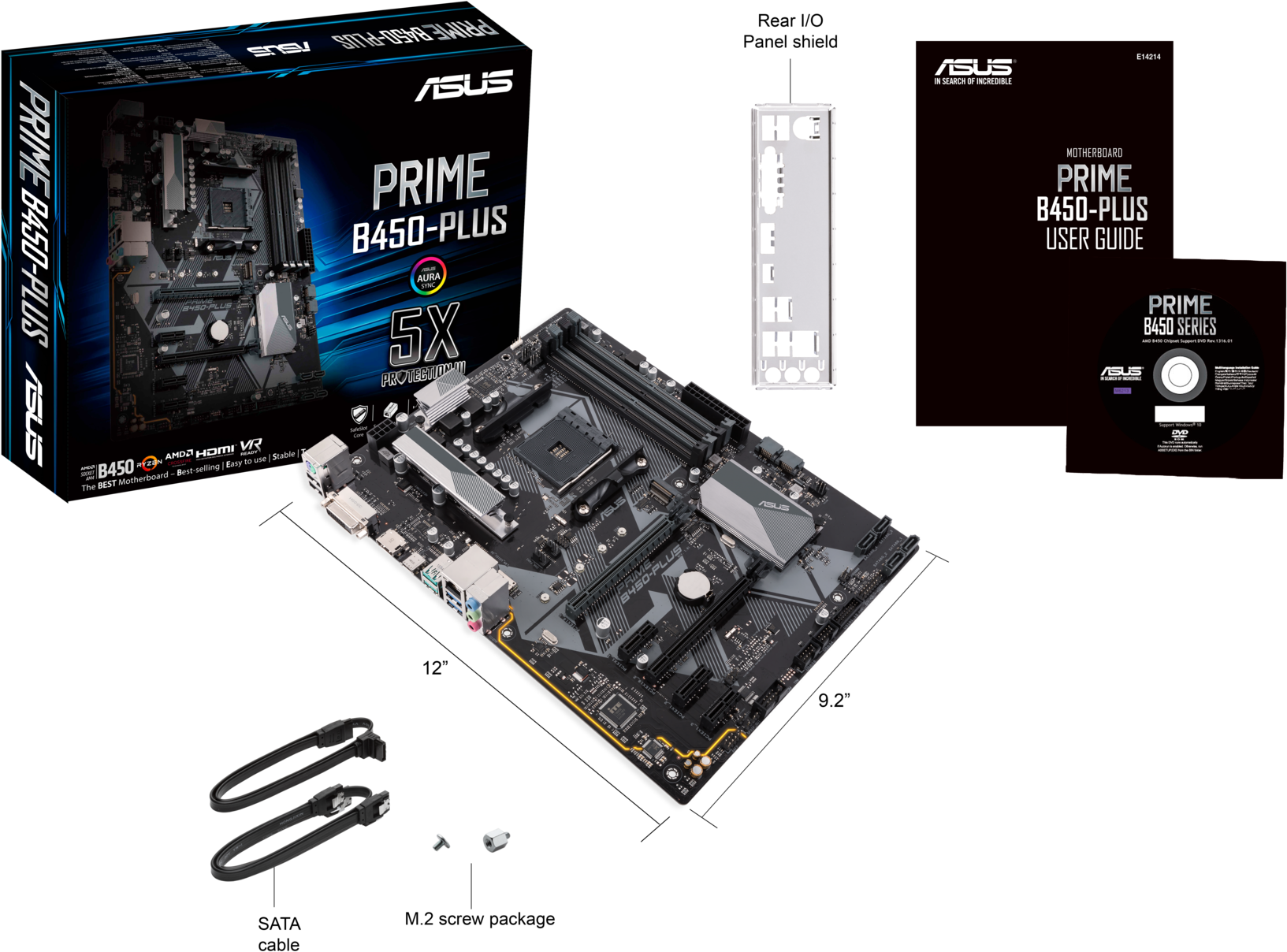 What's In The Box - Asus Prime B350-a (1920x1447), Png Download