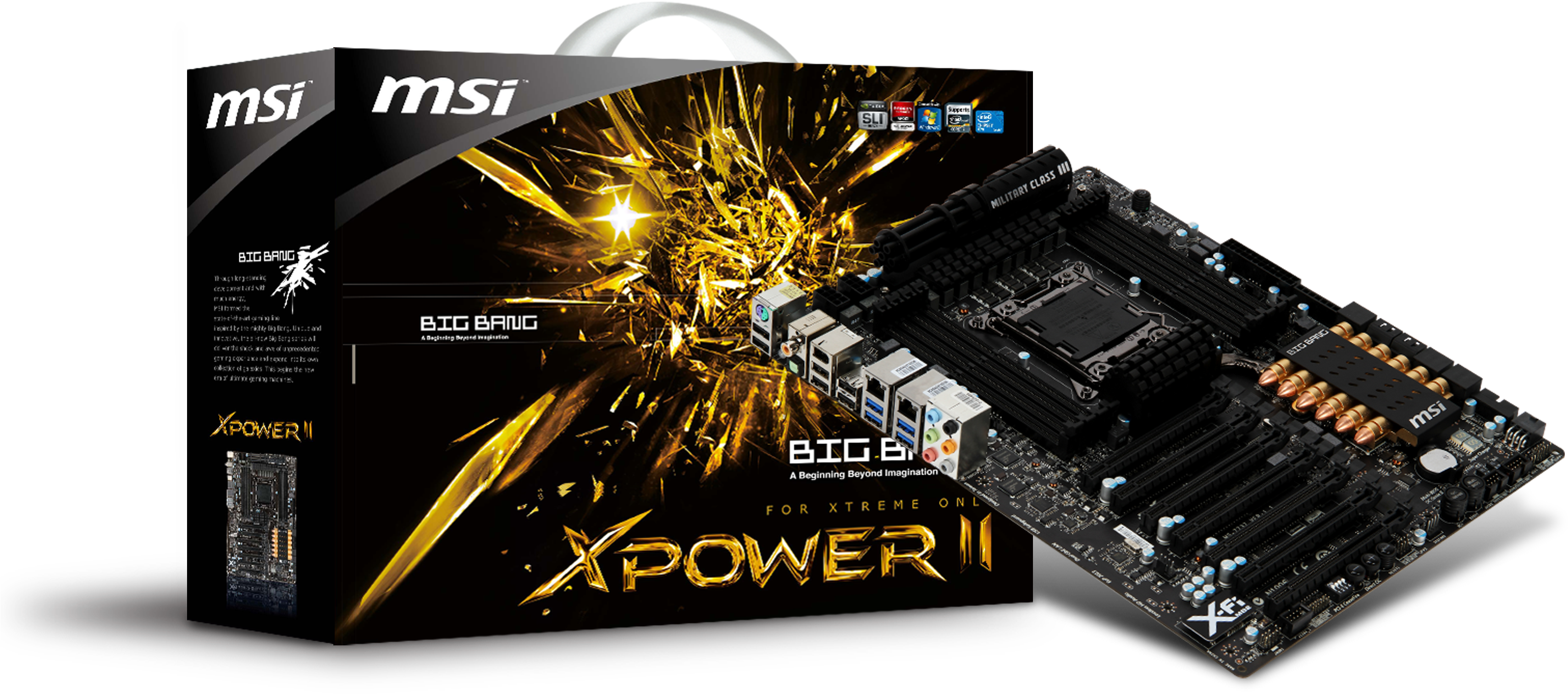 Msi Big Bang Xpower Ii - Motherboard - Xl-atx - Lga2011 (3543x1573), Png Download