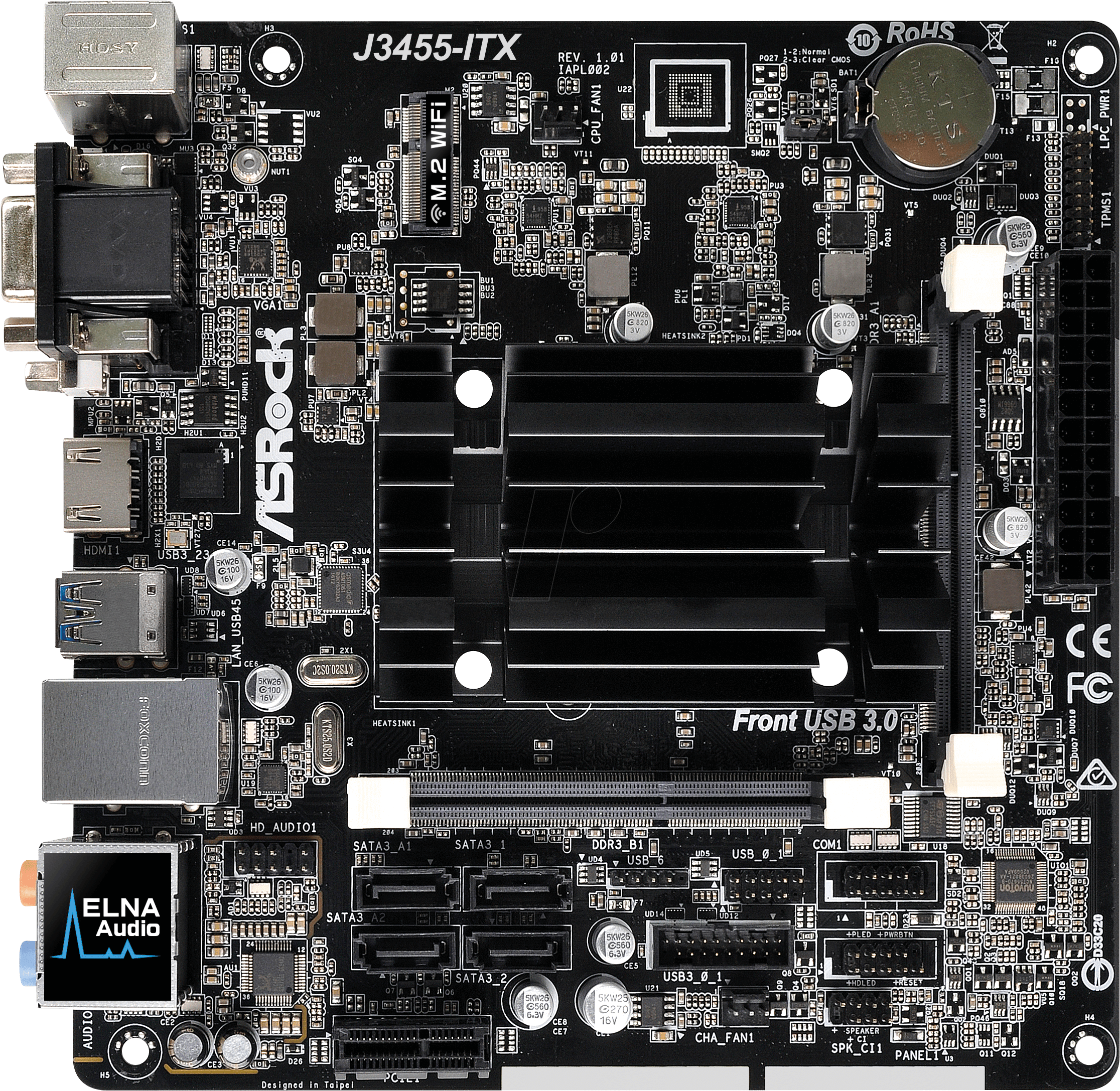 Mini Itx Motherboard With Intel Celeron J3455 Asrock - Intel Pentium Processor J4205 (2324x2228), Png Download