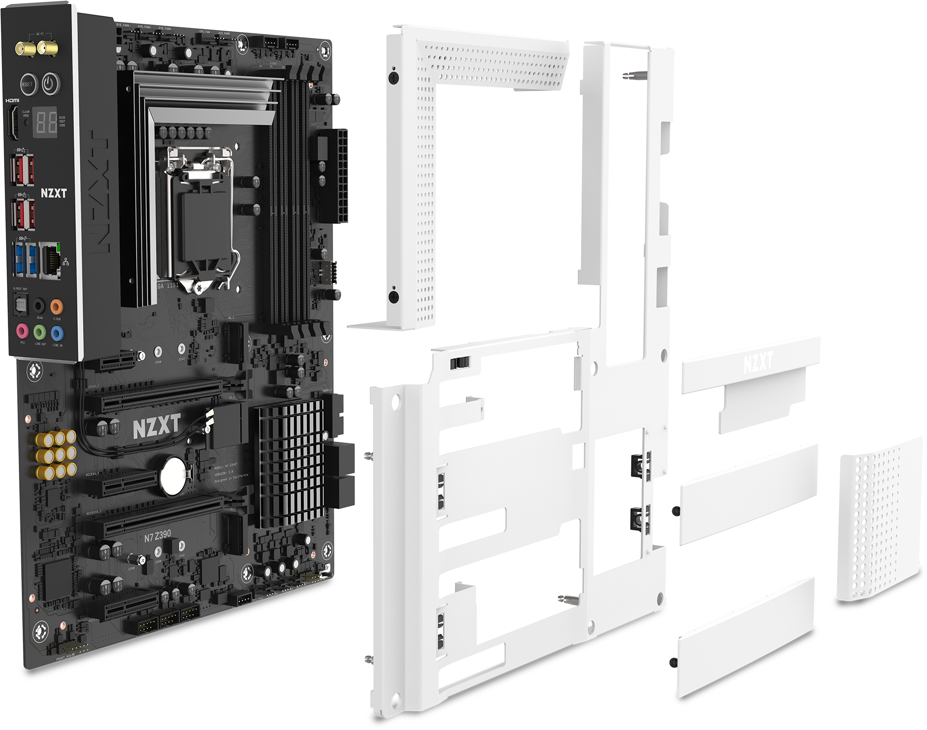 Nzxt's Second Motherboard, The N7 - Motherboard (2000x2000), Png Download