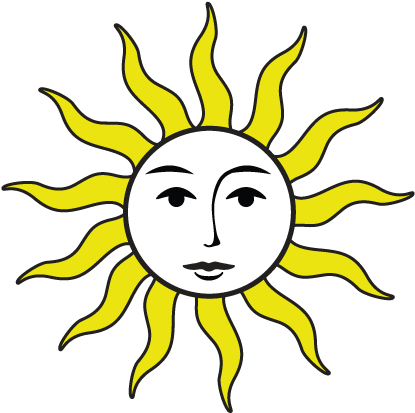 Sun Ray Heating - Round Film Strip (452x426), Png Download