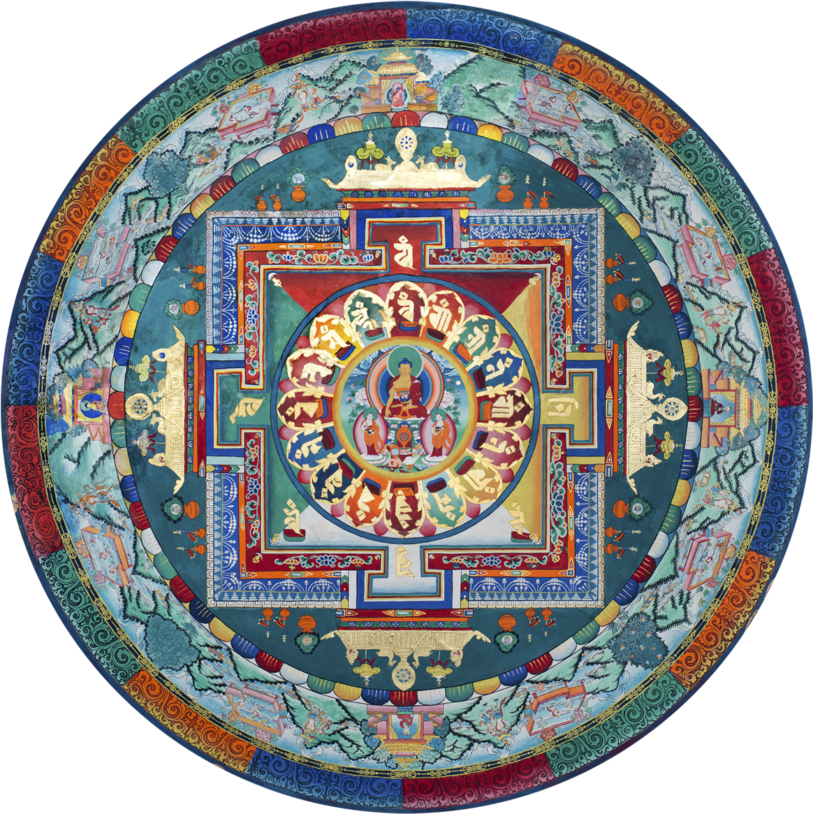 Clip Freeuse Library Buddha Shakyamuni Ocean Of Mandalas - Buddhist Mandala Transparent (1181x1181), Png Download