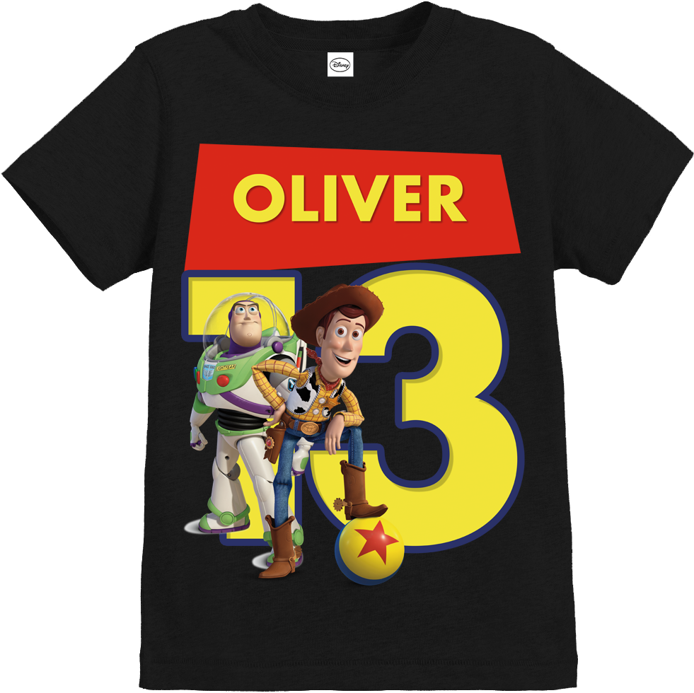 Official Toy Story Woody & Buzz Ball Children's Personalised - Toy Story 3 (1000x1000), Png Download