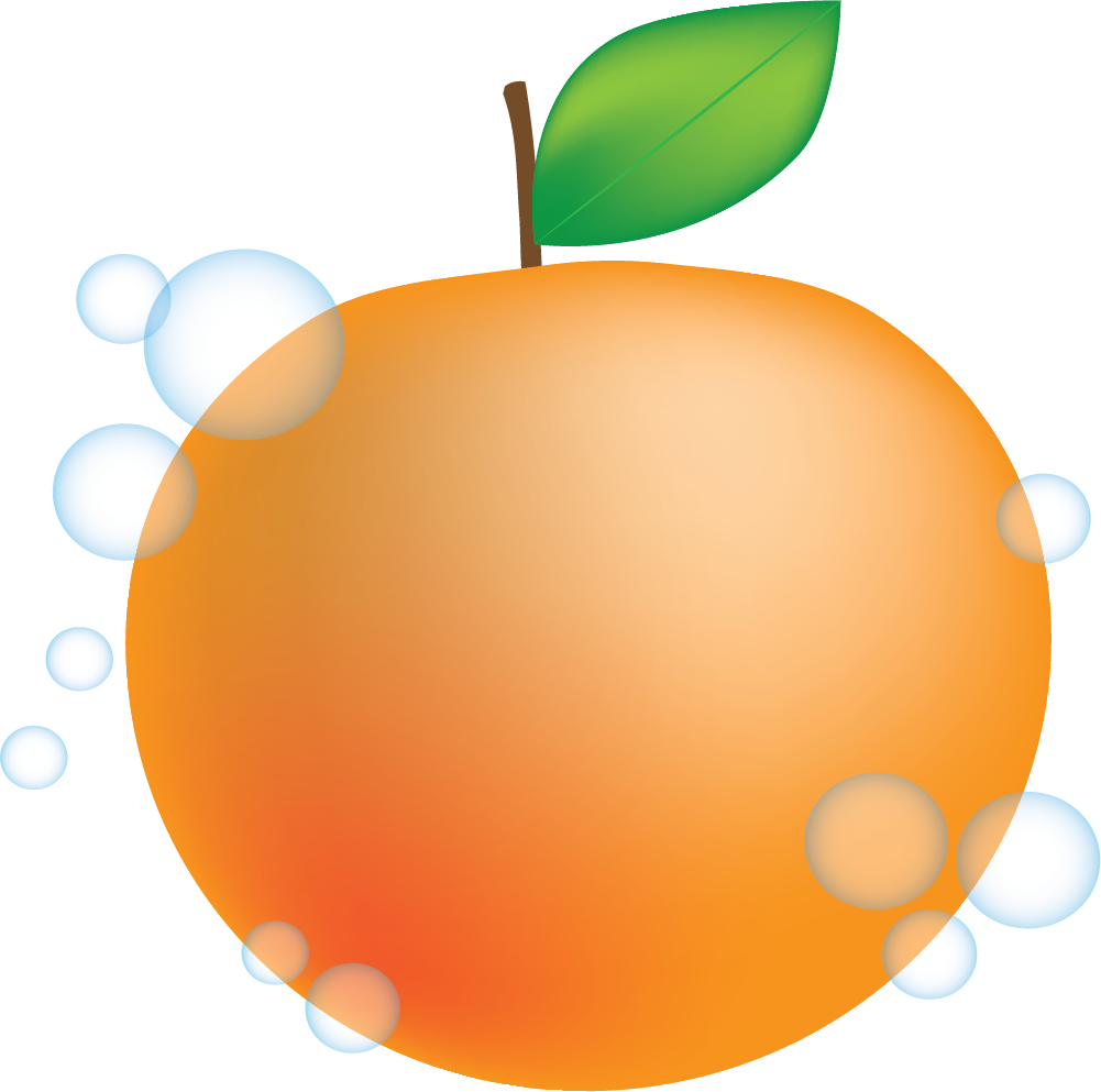 Peach Mandarin Animation Clip Art Juicy - Clip Art (1001x993), Png Download
