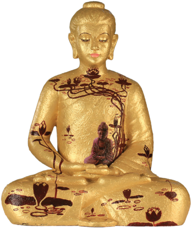 Sculpture And Crafts - Gautama Buddha (413x500), Png Download