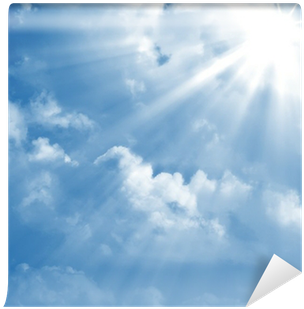 Blue Sky With Sun (400x400), Png Download