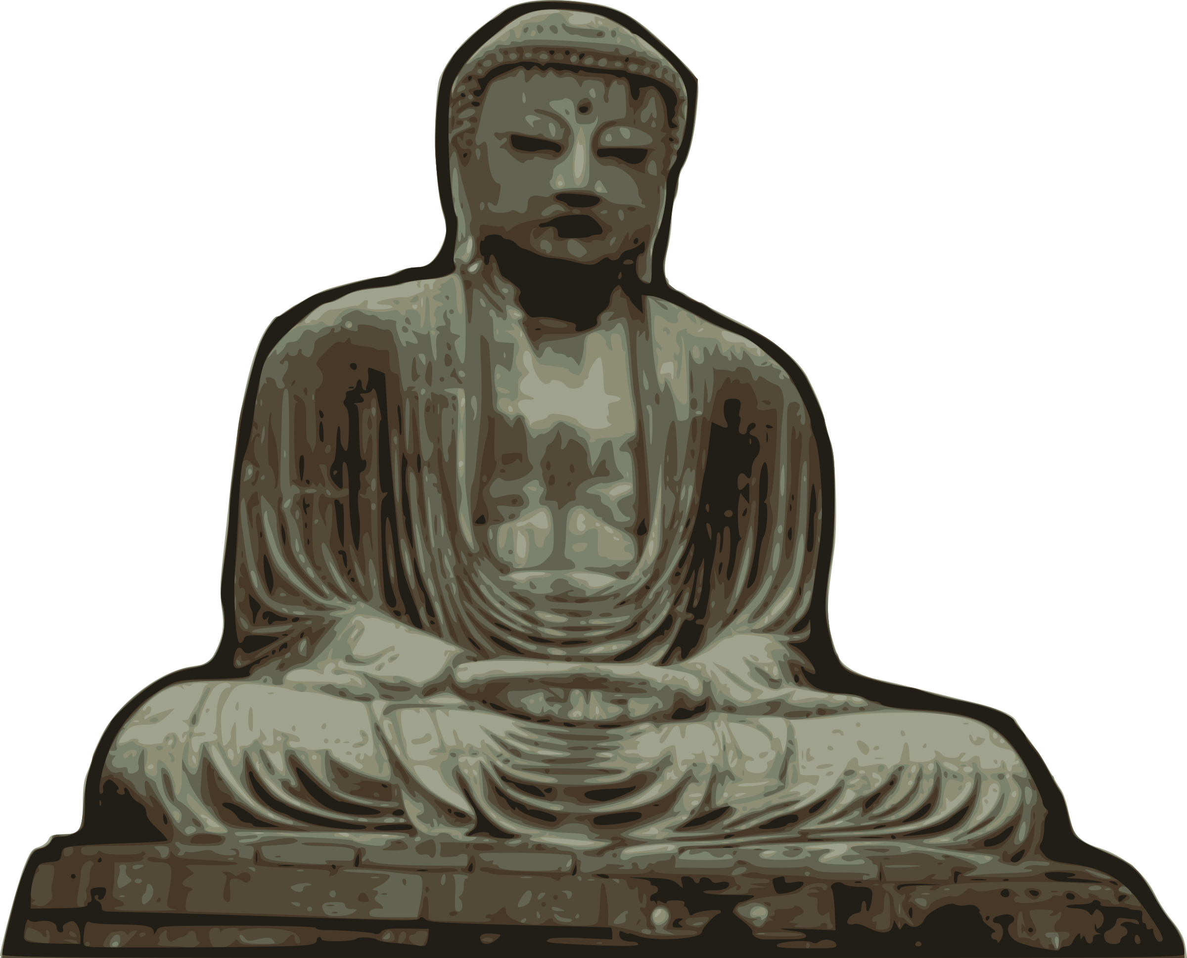 How To Set Use Kamakura Buddha Clipart (900x726), Png Download