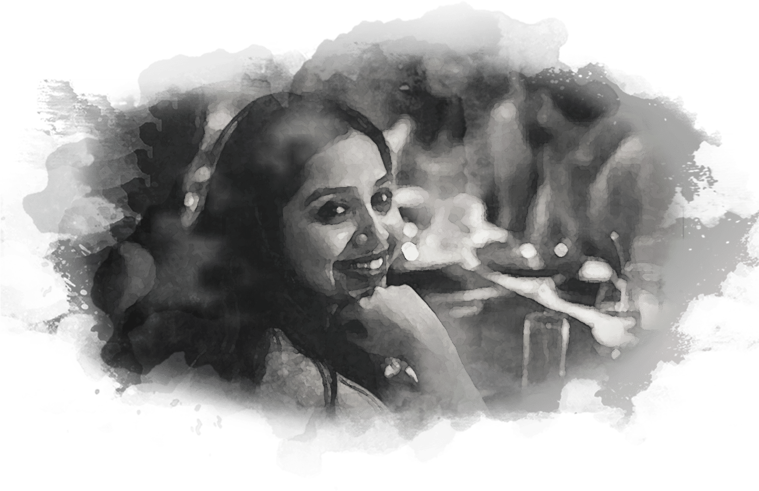 Ambika Jayakumar - Monochrome (1500x1002), Png Download