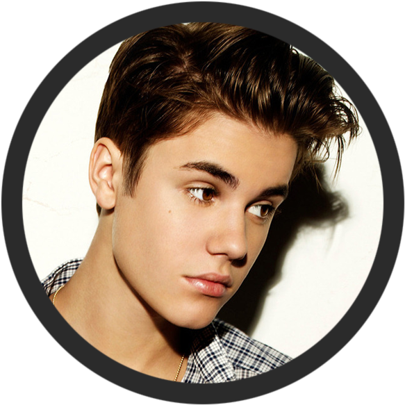Justin-bieber - Greaser Hairstyles (600x600), Png Download