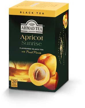 Apricot Sunrise 20ct Box - Ahmad Tea Apricot (350x392), Png Download