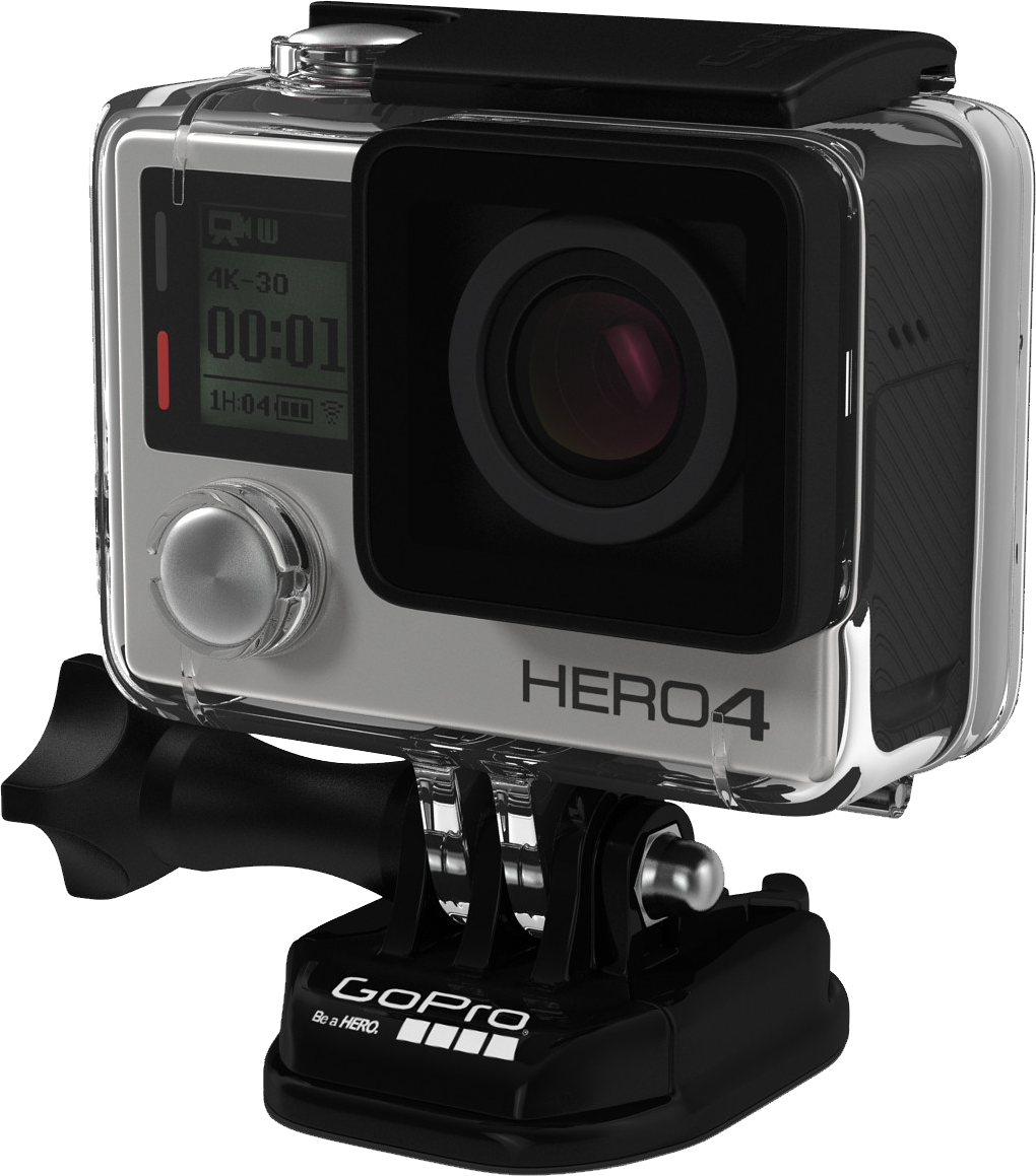 Gopro Camera Png Image - Gopro Hero 4 .png (1020x1159), Png Download