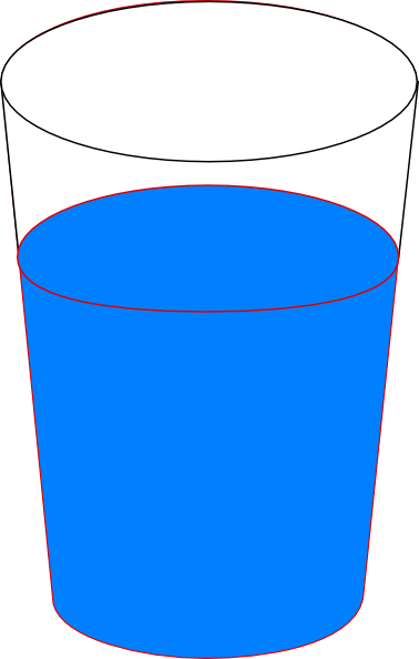 Cups Clipart Water Cup - Water Cup Clip Art (378x594), Png Download