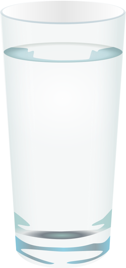 How To Set Use Glass Of Water Clipart (423x900), Png Download