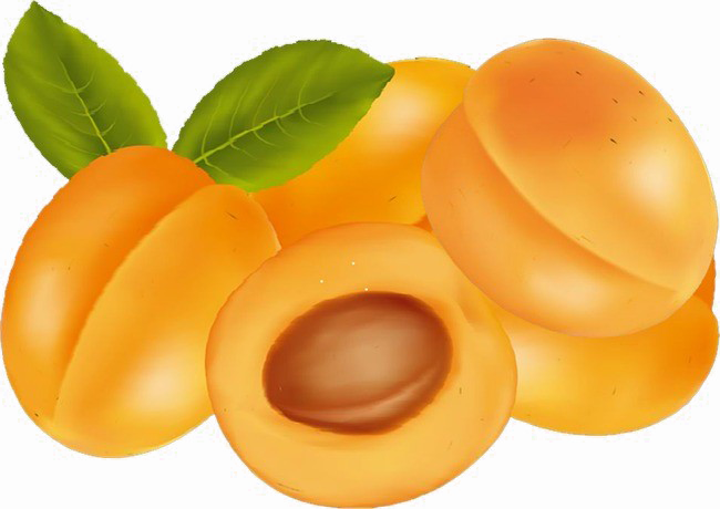 Apricot Transparent Image - Apricot Png Clipart (650x460), Png Download