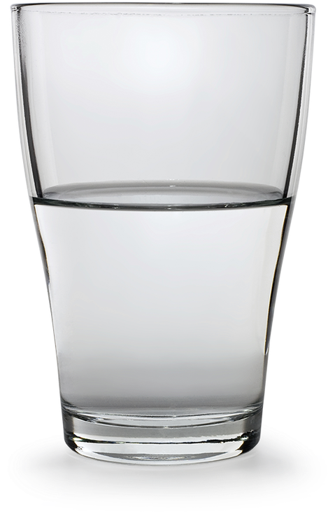 Water Glass Png Free Download - Glass Half Full Png (655x800), Png Download