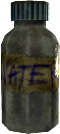 Fo3 Dirty Water - Glass Bottle (395x479), Png Download