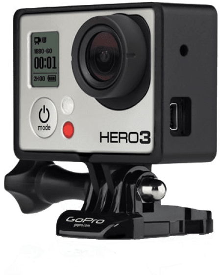 Gopro Frame Mount For Hero 4/3/3+ (850x623), Png Download
