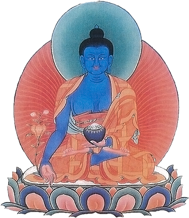 Medicine Buddha Today - Medicine Buddha For Health (400x460), Png Download