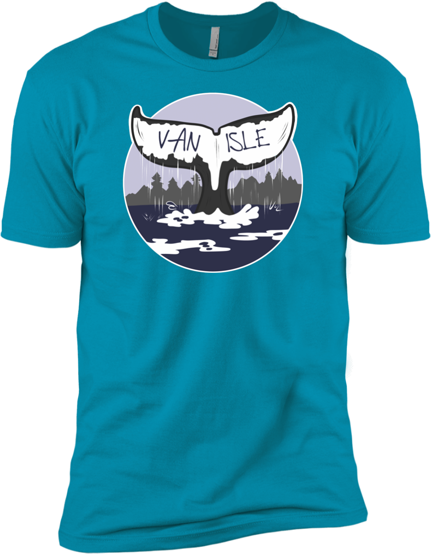 Whale Tail Premium Short Sleeve Tee - Kiss Me I M Epic (1155x1155), Png Download