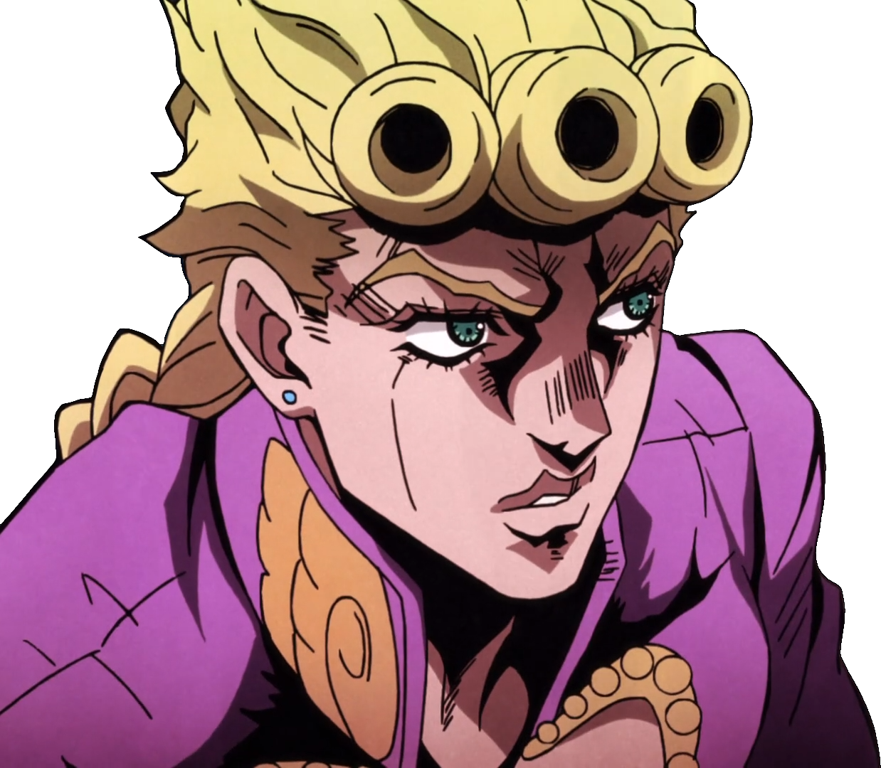Giorno Giovanna My Work Anime Vento Aureo (1238x1080), Png Download