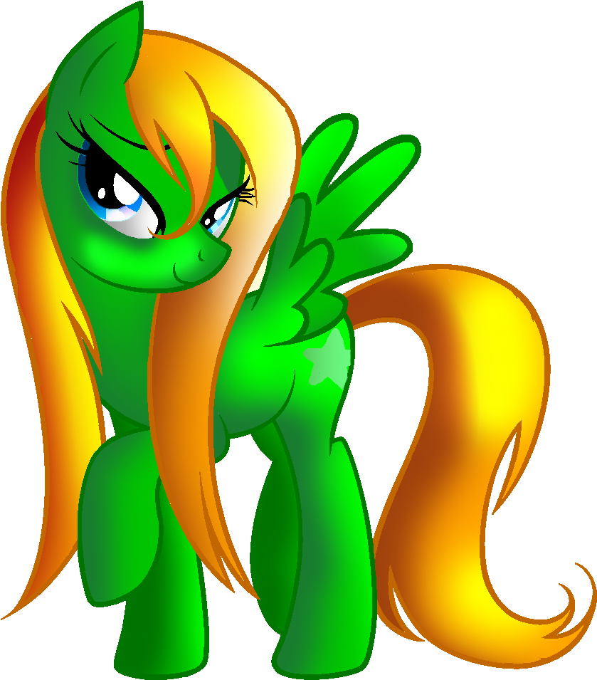 Wet Mane Neon Star - My Little Pony Wet Mane (839x955), Png Download