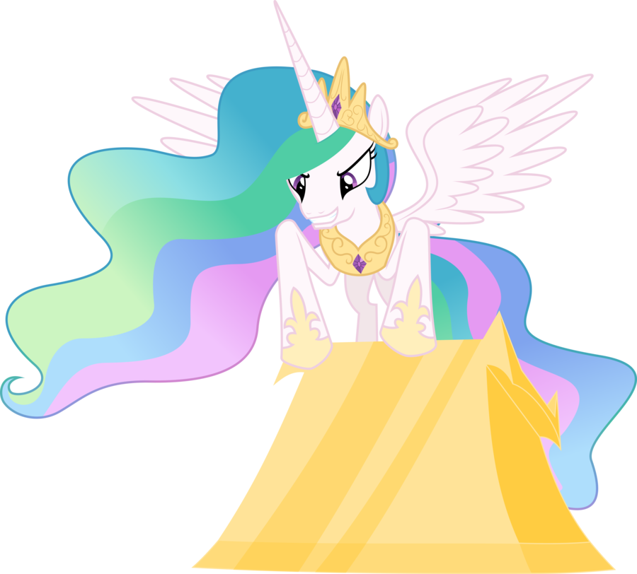 A Pofm Arsenal Held By Princess Celestia Units - Princess Celestia Vector (900x812), Png Download