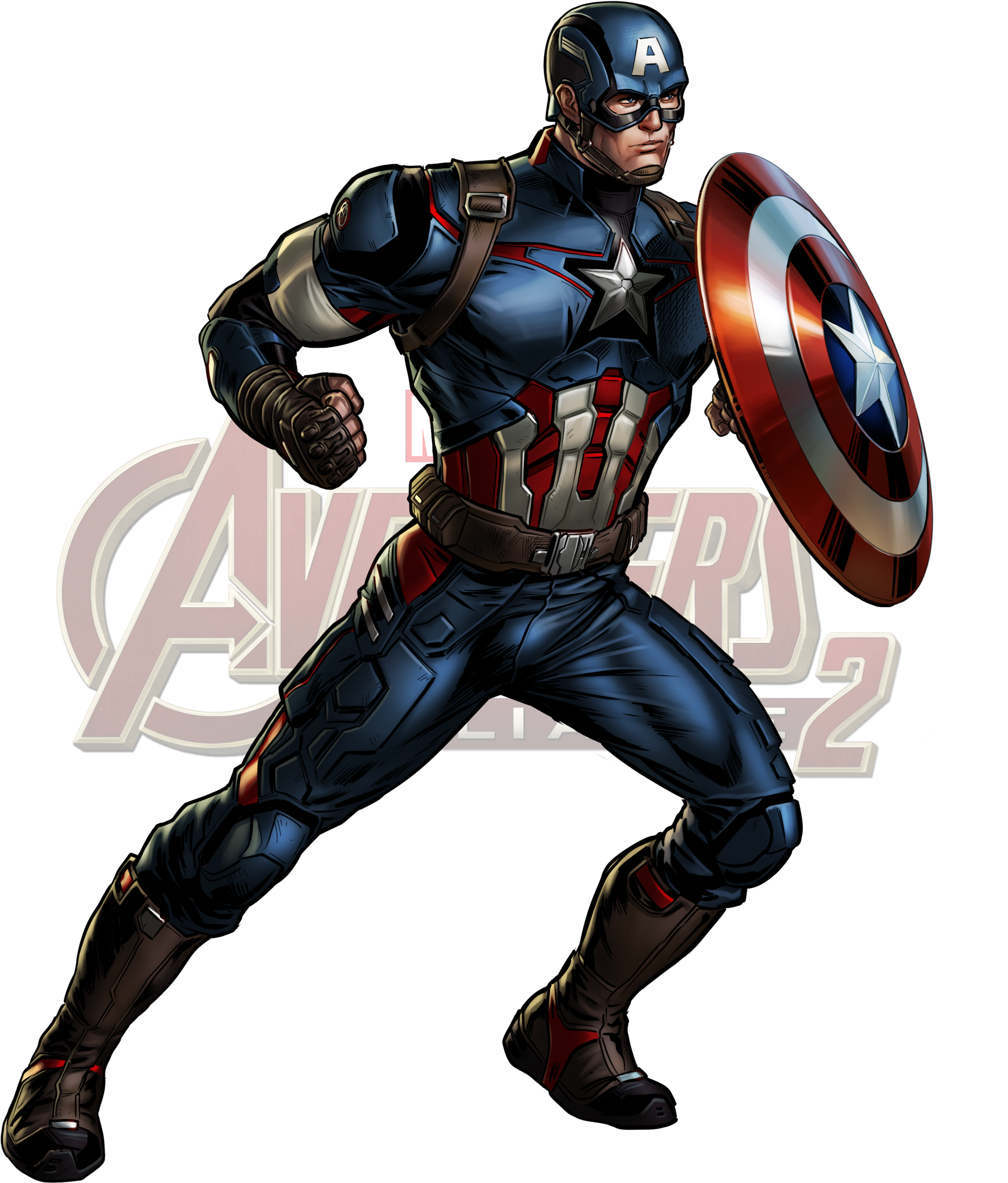 2000cb=20160413200122 - Marvel Avengers Alliance 2 Captain America (2000x2444), Png Download