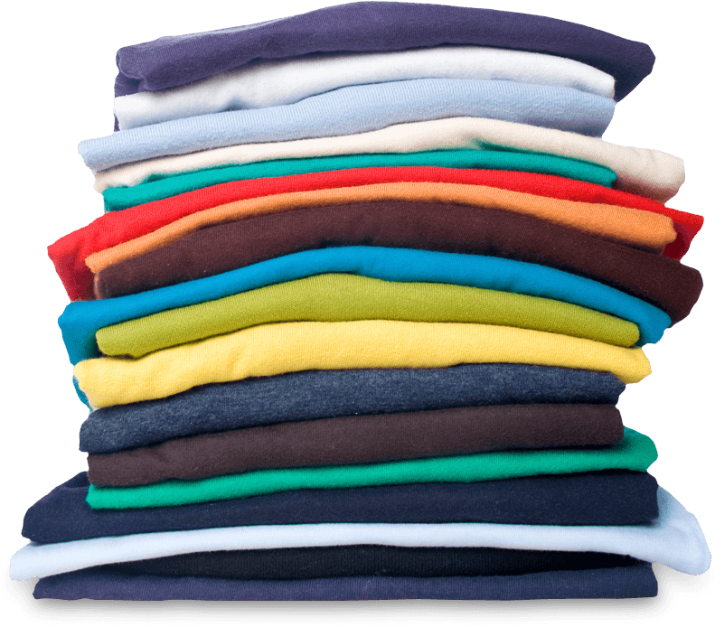 T-shirts And Bags 5 April - Pile Of T Shirts (804x696), Png Download