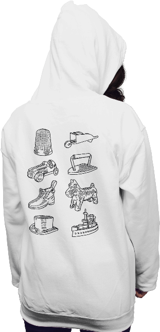 Monopoly Pieces - Shirt (650x650), Png Download
