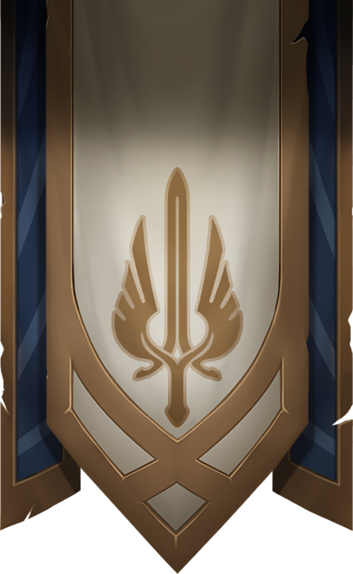 Clash Level 5 Demacia Flag - League Of Legends Flag (496x806), Png Download