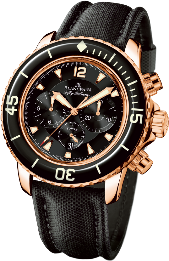 Blancpain Fifty Fathoms Flyback Chronograph Mens 5085f-3630-52 (850x850), Png Download