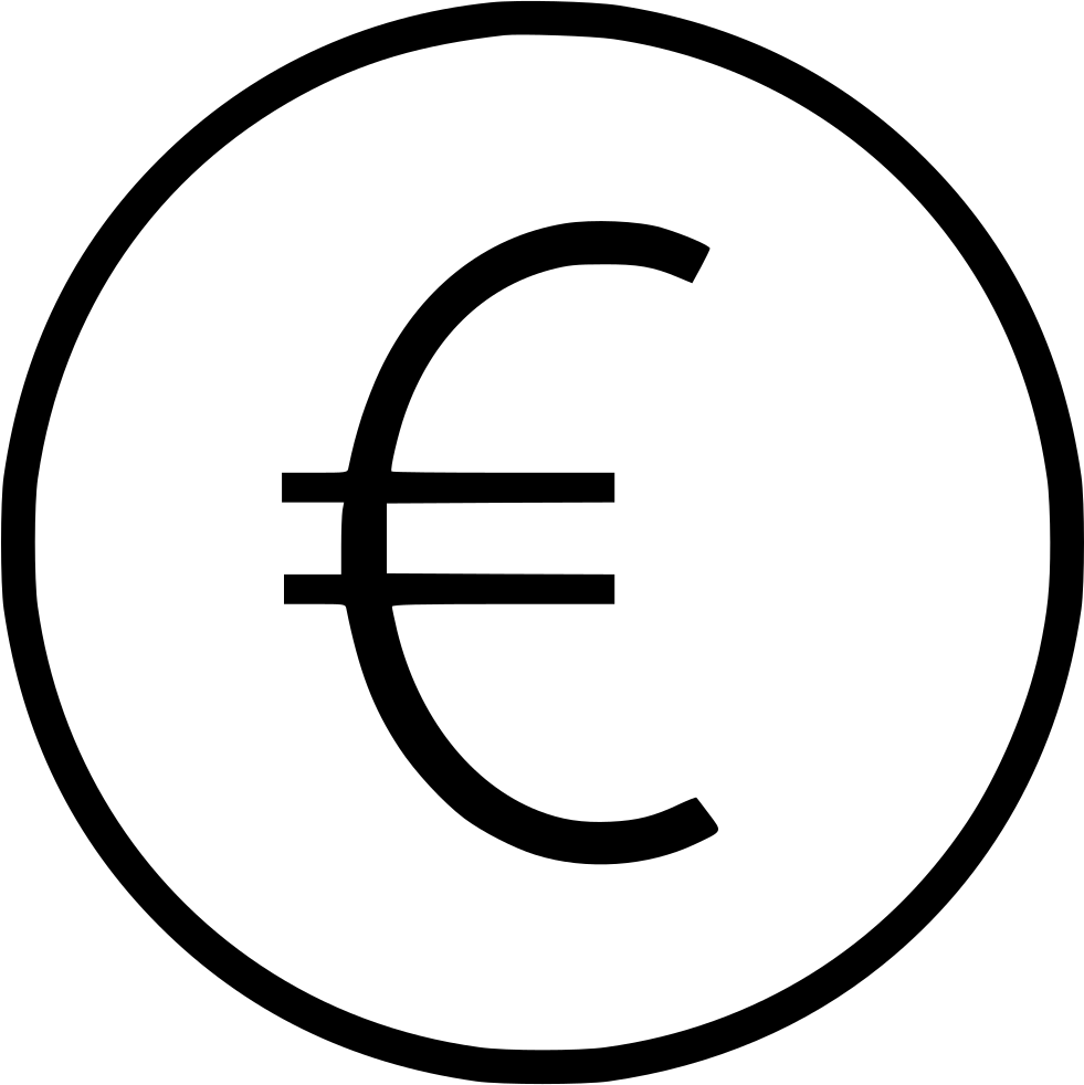 Euro Sign Pay Comments - Icon (981x982), Png Download