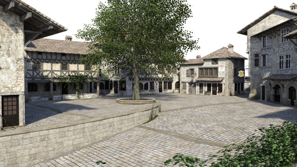 Free Stock Png Village By Artreferencesource On - Mediaeval Village Deviantart (1024x576), Png Download