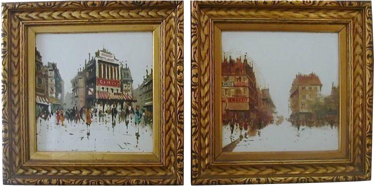 Beautiful Vintage Mid Century Deco 1930s-1940s Original - Oil Painting (746x746), Png Download
