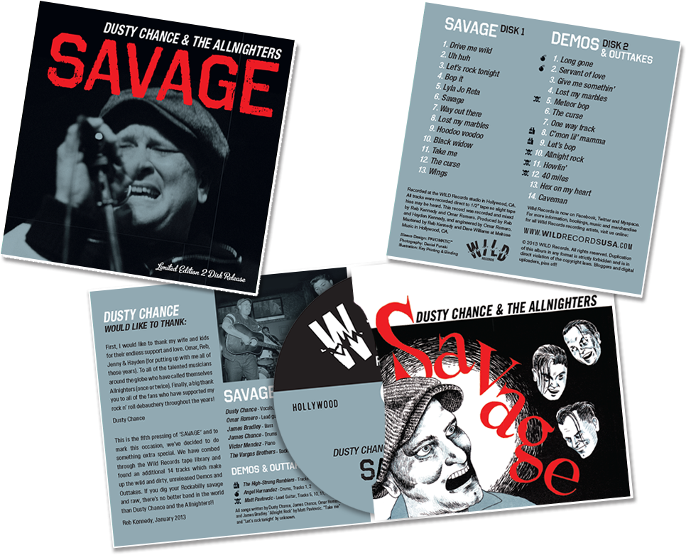 F Wild Cd Dustychance Savage 021113 - Chance, Dusty &the Allnighters - Savage...plus (1000x801), Png Download